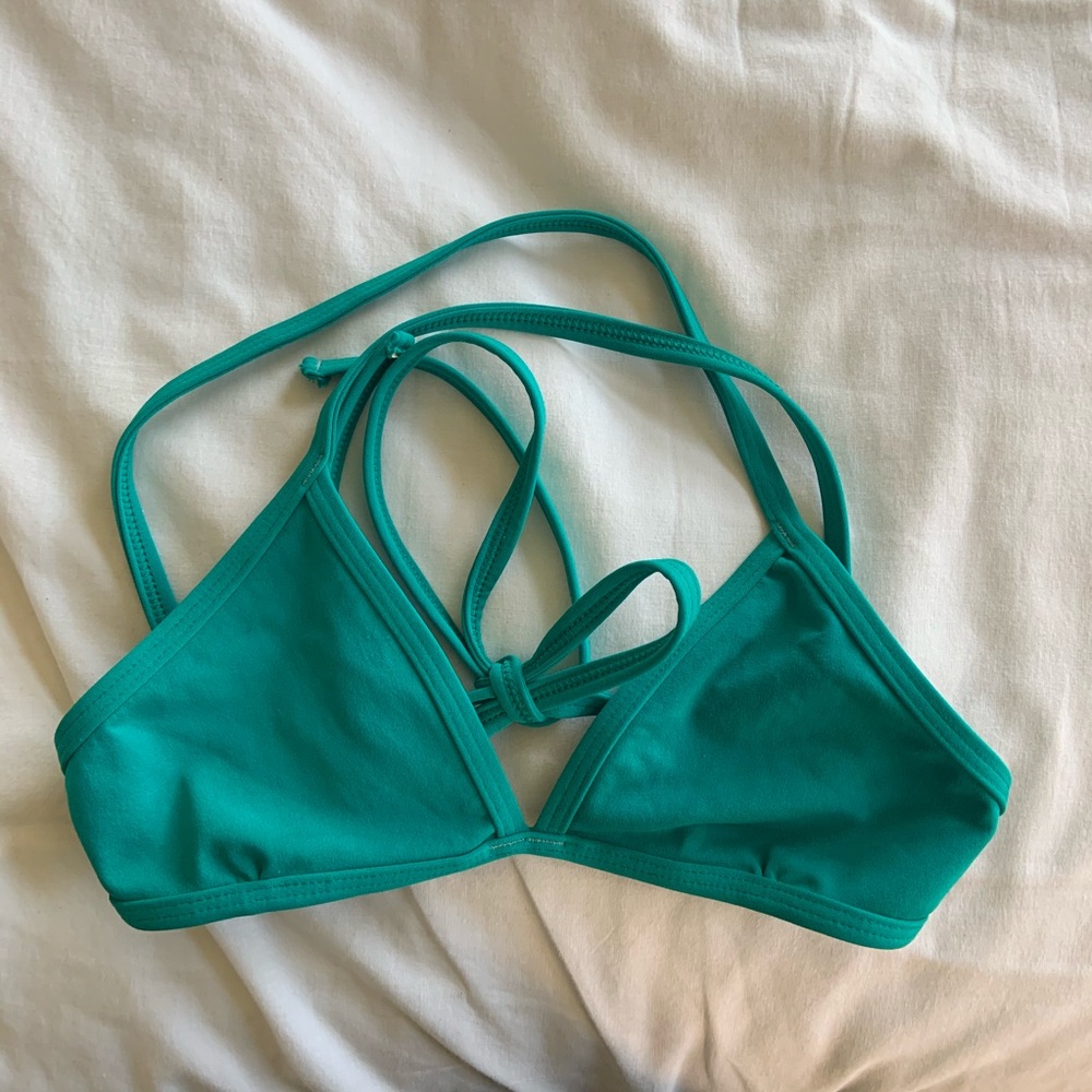 jolyn triangle tie back top